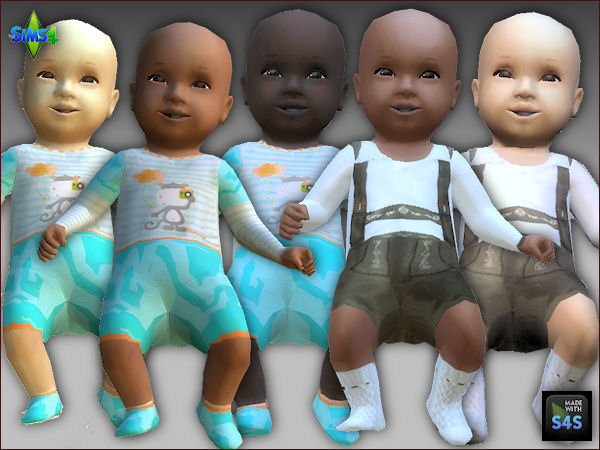 Sims 4 CC's - The Best: Replacement Baby Skin and Clothing by Arte ...