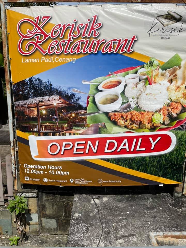 Kerisik langkawi restoran Laman Padi