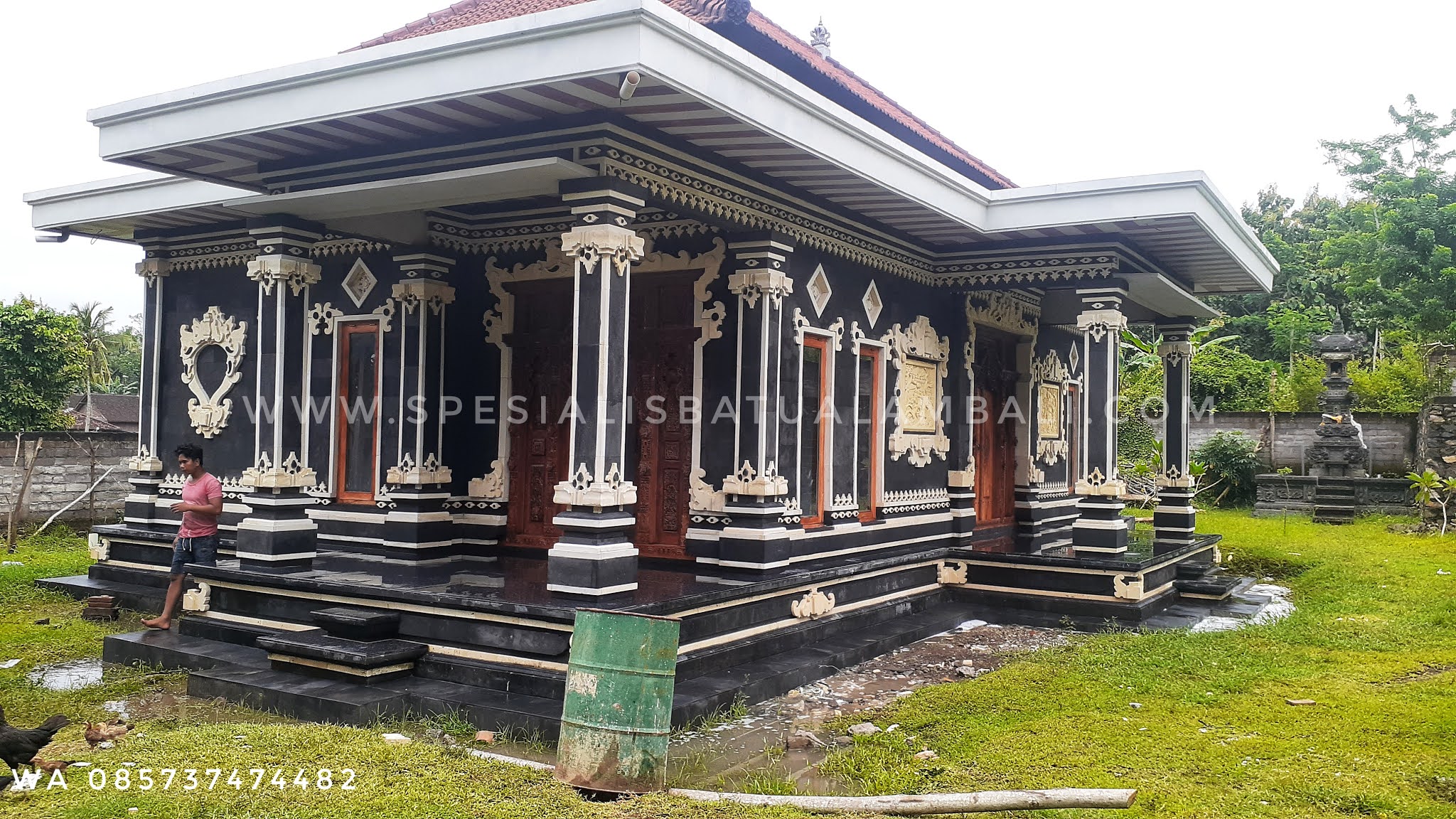 Finish Proyek Batu Alam Untuk Rumah Style Bali Di Jembrana Spesialis Batu Alam Bali