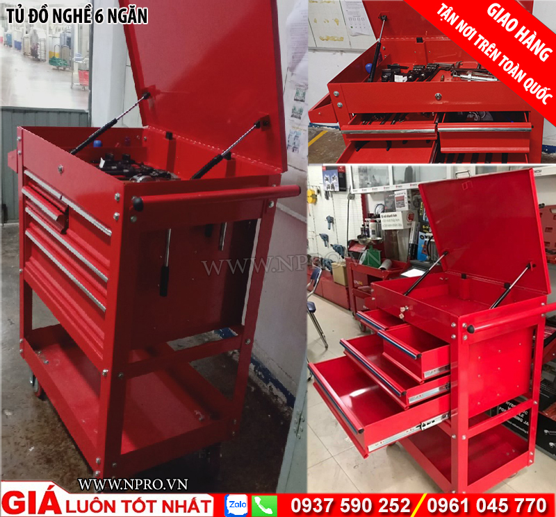 Tủ đựng đồ nghề 6 ngăn, Hai mẫu tủ đồ nghề 6 ngăn phổ biến hiện nay Tu-dung-do-nghe-6-ngan-gia-re