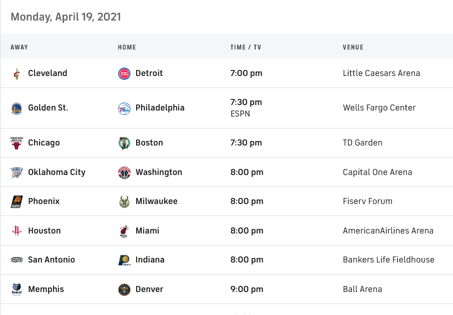 olympiakos live streaming: LIVE STREAM | NBA Schedule Monday, April 19, 2021 olympiakos live streaming: LIVE STREAM | NBA Schedule Monday, April 19, 2021