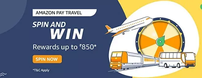 Amazon Pay Travel Spin and Win