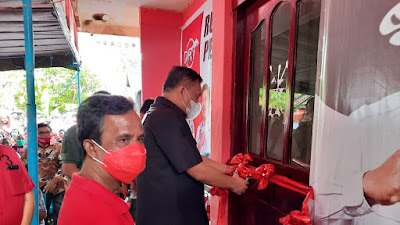 Olly Dondokambey Resmikan Rumah Perjuangan Olly -Steven di Tabukan