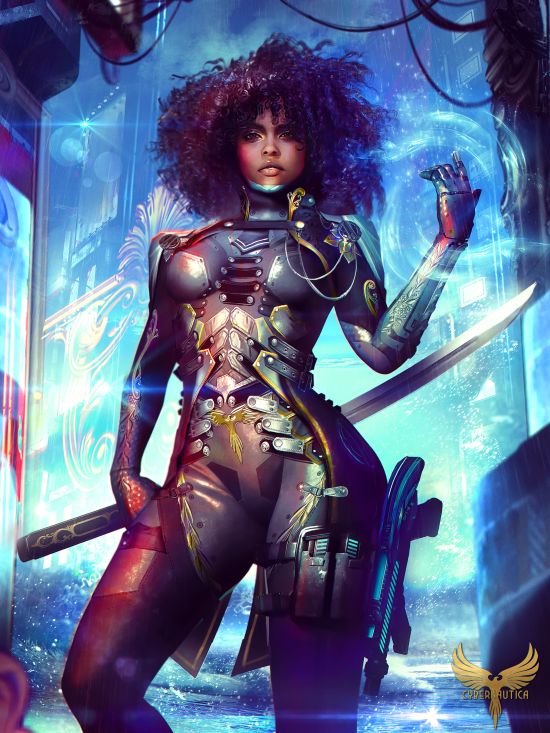 As ilustrações de ficção cyberpunk com belas mulheres de Eddy Shinjuku Eddy Shinjuku artstation deviantart arte ilustrações mulheres ficção científica cyberpunk