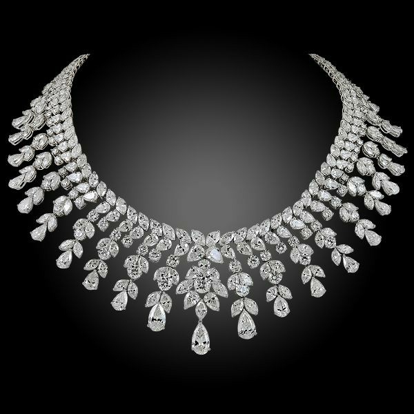 Diamond bridal necklace