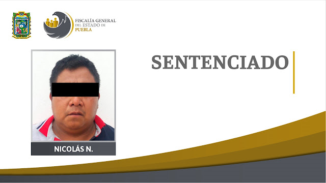 Fiscalía Puebla obtuvo 40 años de cárcel contra feminicida de Coyomeapan
