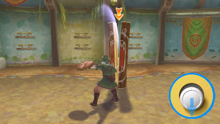 Link slashing downwards vertically in the training room