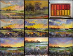 pastels oil pastel paintings painting paint demo techniques paints karen marsh drawing margulis tutorial soft canvas landscape chalk pintura watercolor