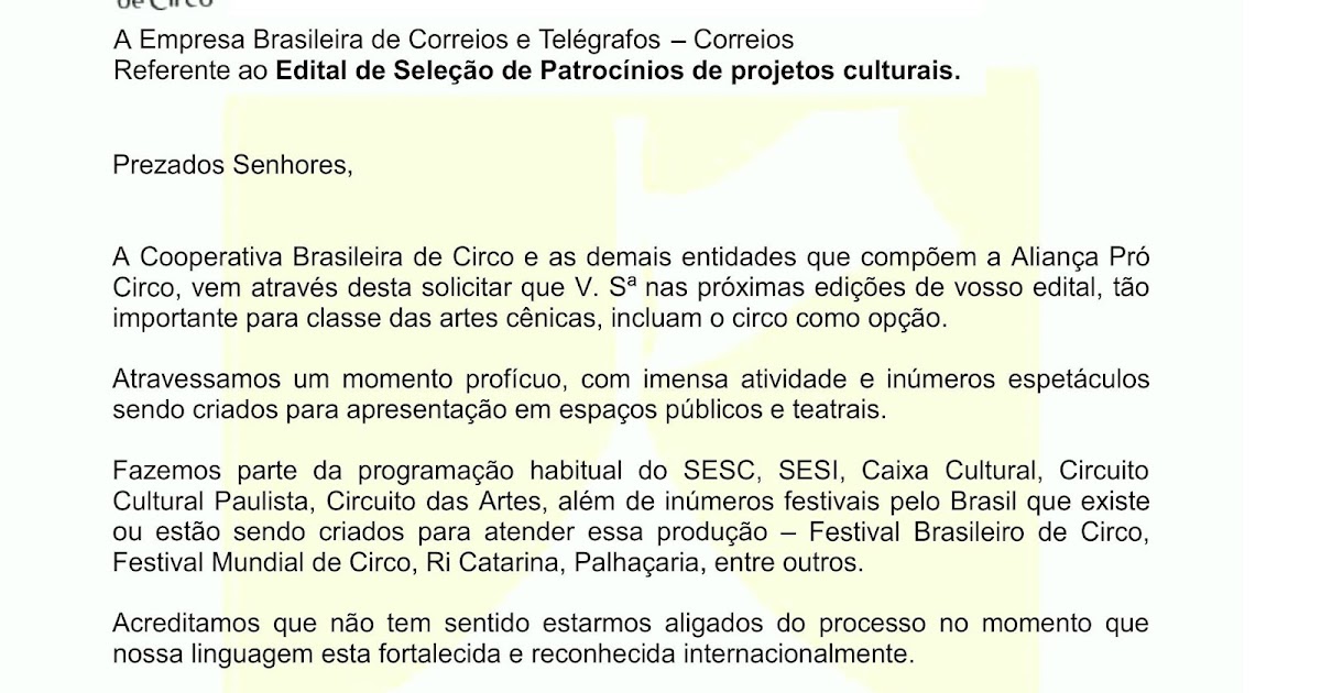 Texto-Resposta No Gênero Carta Formal Exemplo
