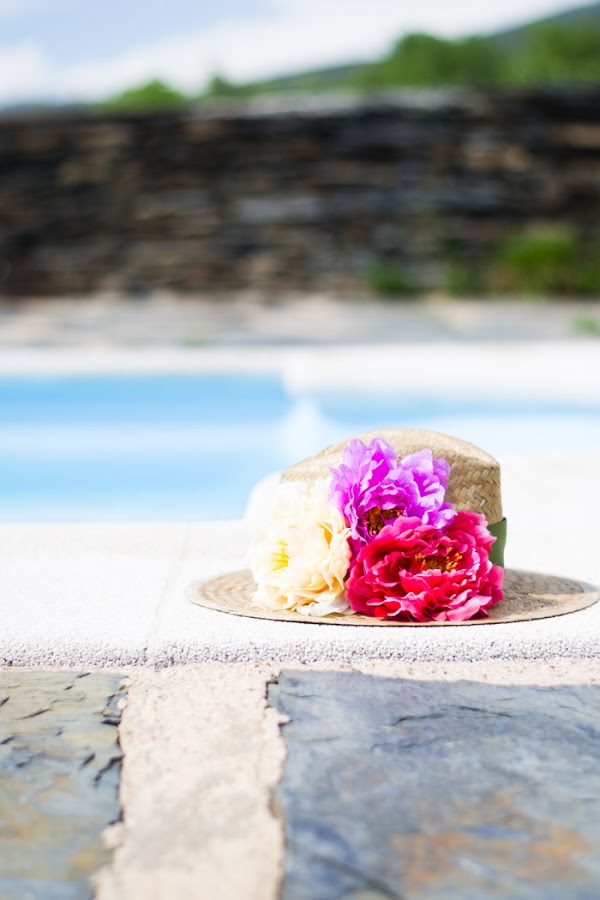Sombrero flores diy