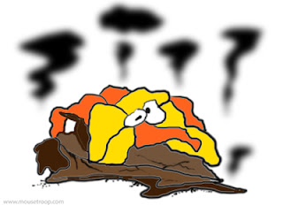 Brownie cartoon Thanksgiving Turkey bad  burnt cooking disaster