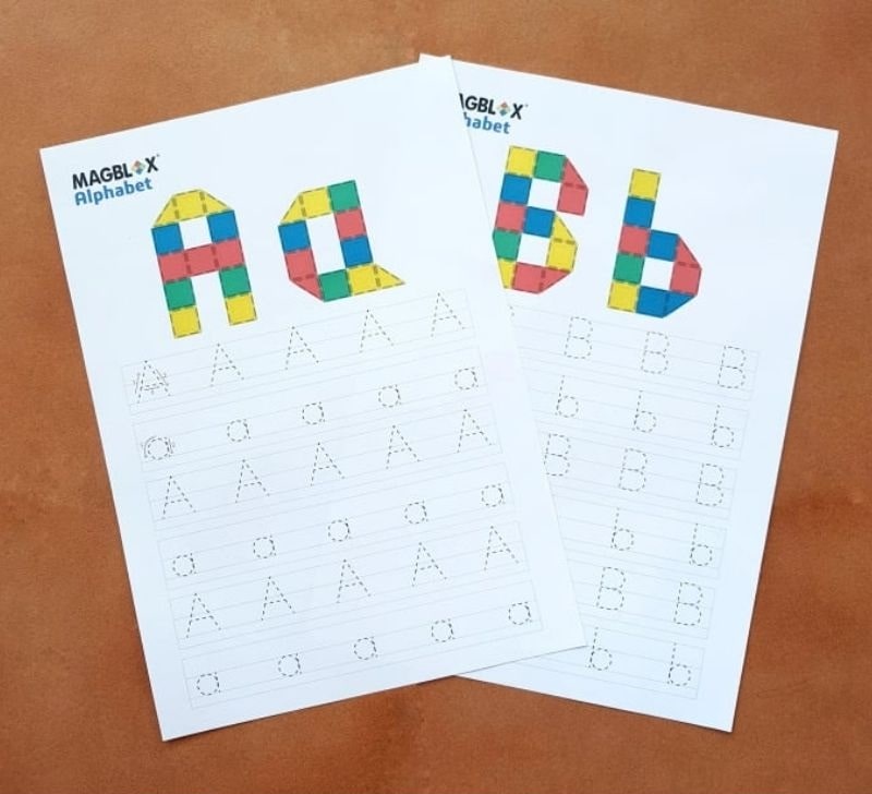 magblox alphabet template