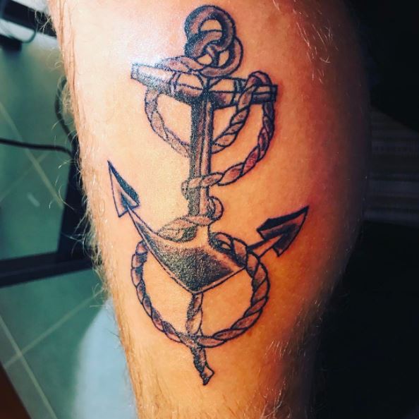 50+ Meaningful Anchor Tattoos For Guys (2019) Traditional Black Designs ...