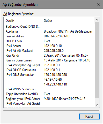 Windows'ta IP adresi bulmanın 8 yolu (tüm sürümleri) 7 ipadresini %25C3%25B6%25C4%259Frenme ayr%25C4%25B1nt%25C4%25B1lar