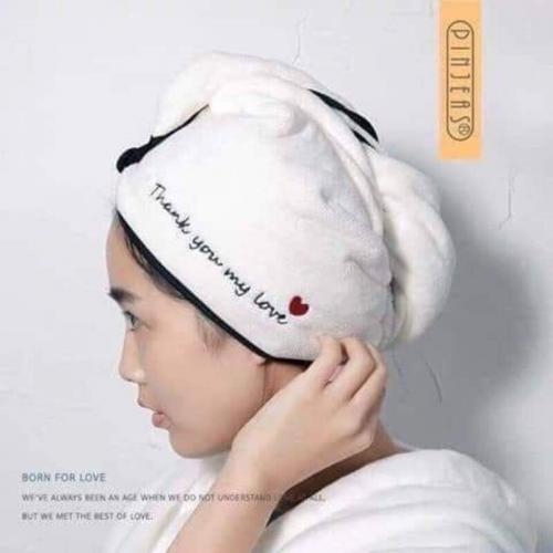 Set 2 Khăn cuốn tóc siêu khô 2 trong 1
