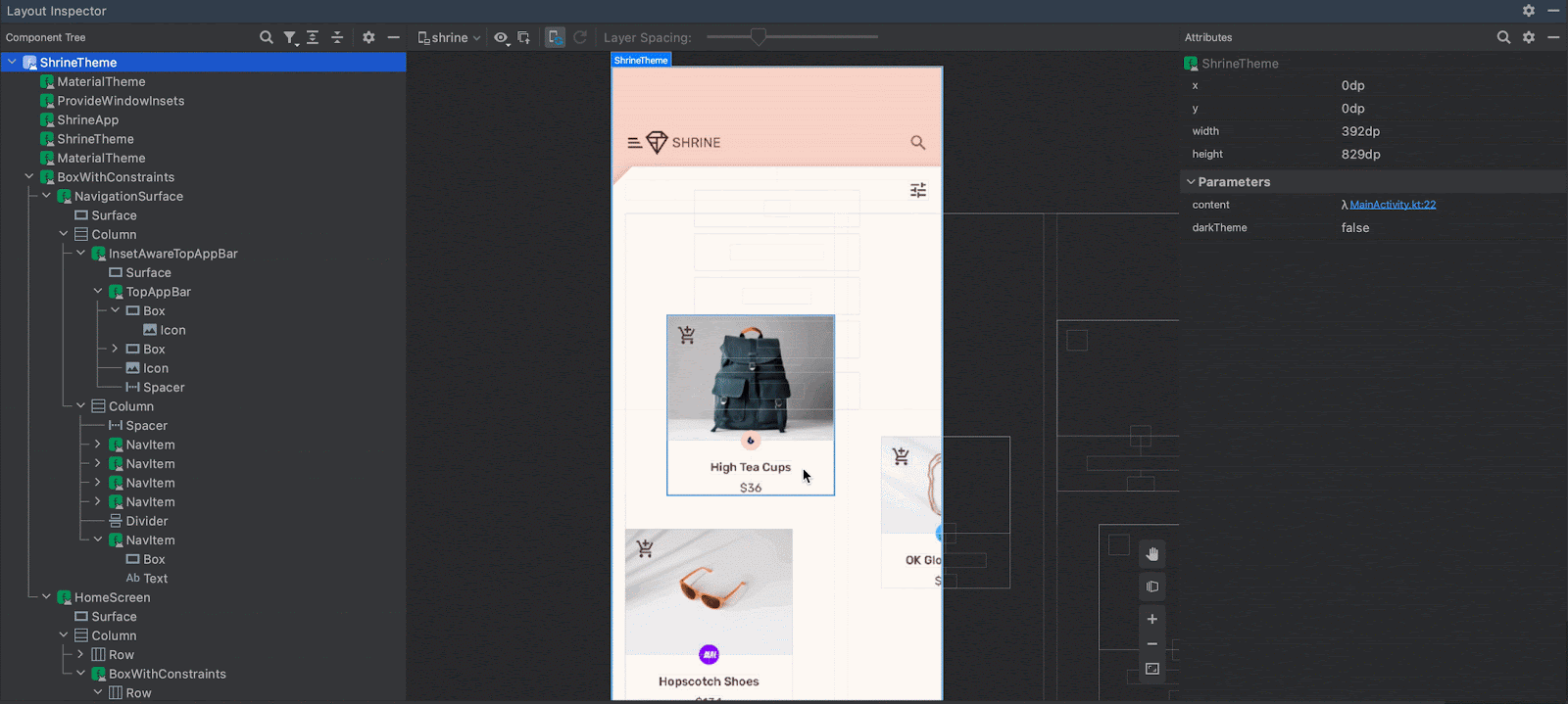 Compose Layout Inspector