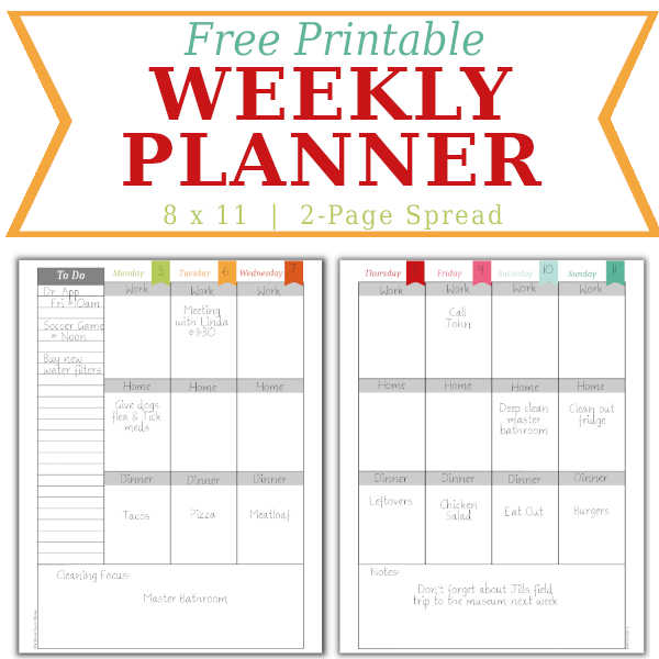 diy home sweet home weekly calendar home management برنامه ریز هفتگی تقویم