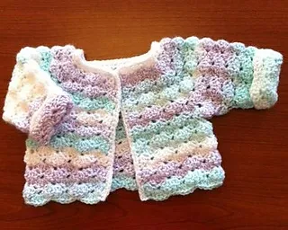 free new born crochet cardigan pattern to download and print