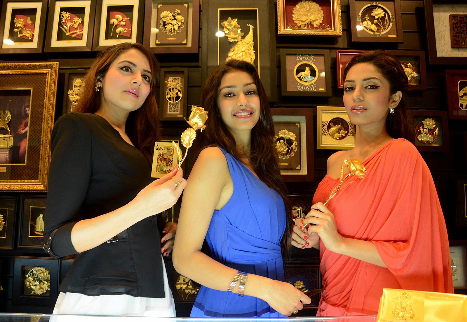 Zoya Afroz, Navneet Kaur Dhillon and Shobita Dhulipala Look Hot At The Launch of 24 Kt Gold Foil Windows in Mumbai