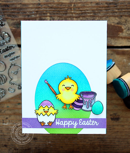 Sunny Studio Stamps: A Good Egg Easter Egg Card by Vanessa Menhorn