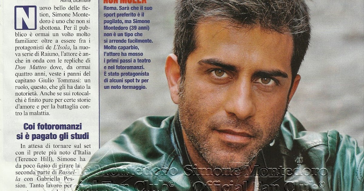 Simone Montedoro Official Fan Club ©