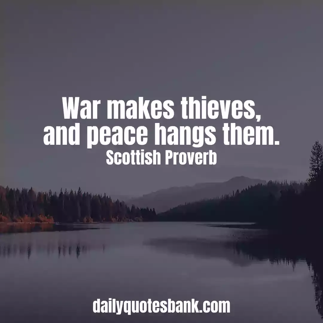 Inspiring Scottish Proverbs About Peace Of Mind For Life Lessons