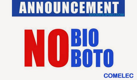 Comelec: 'No Bio, No Boto' campaign for 2016 Election