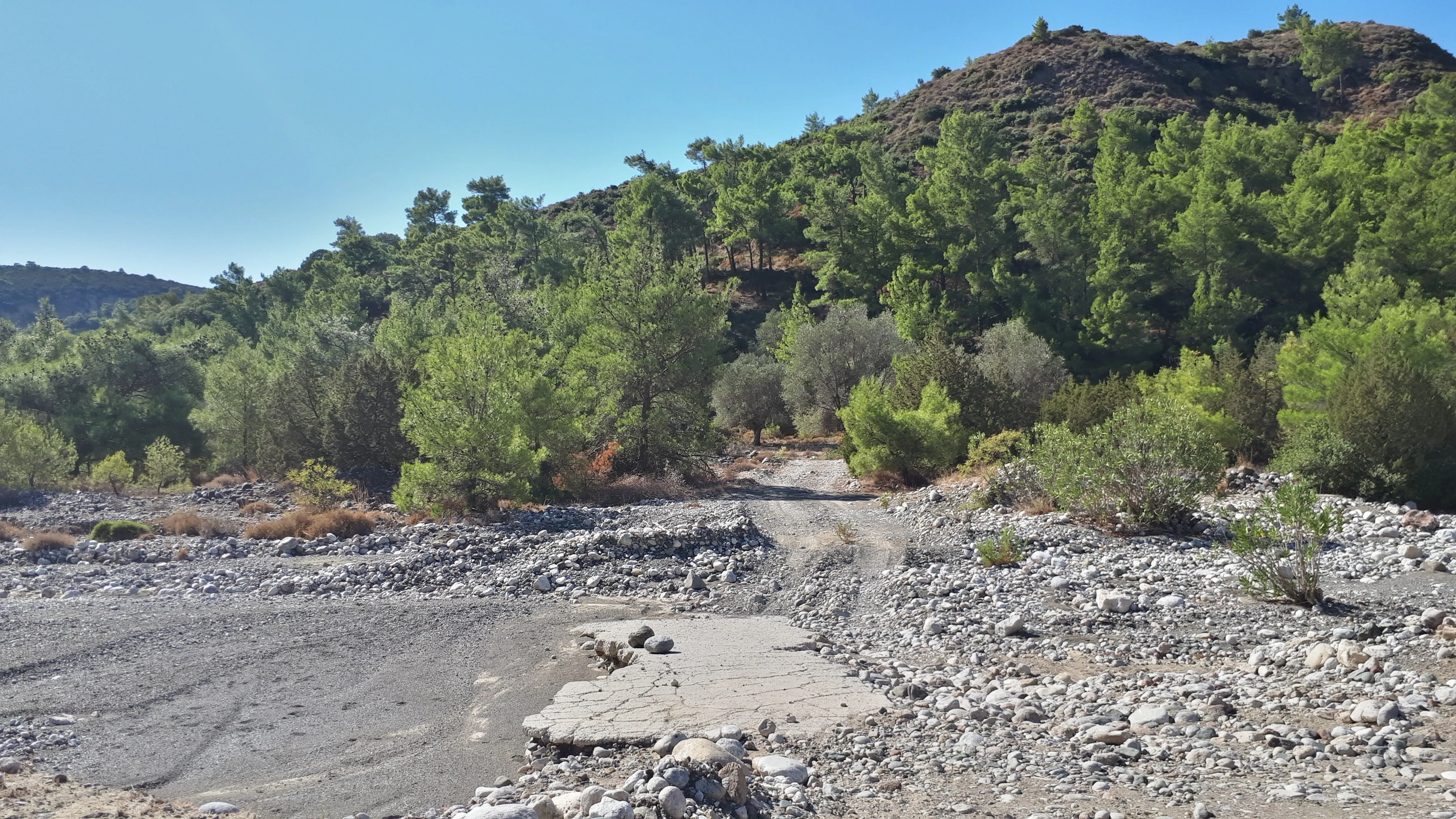 The river crossing onto the Kamiri road
