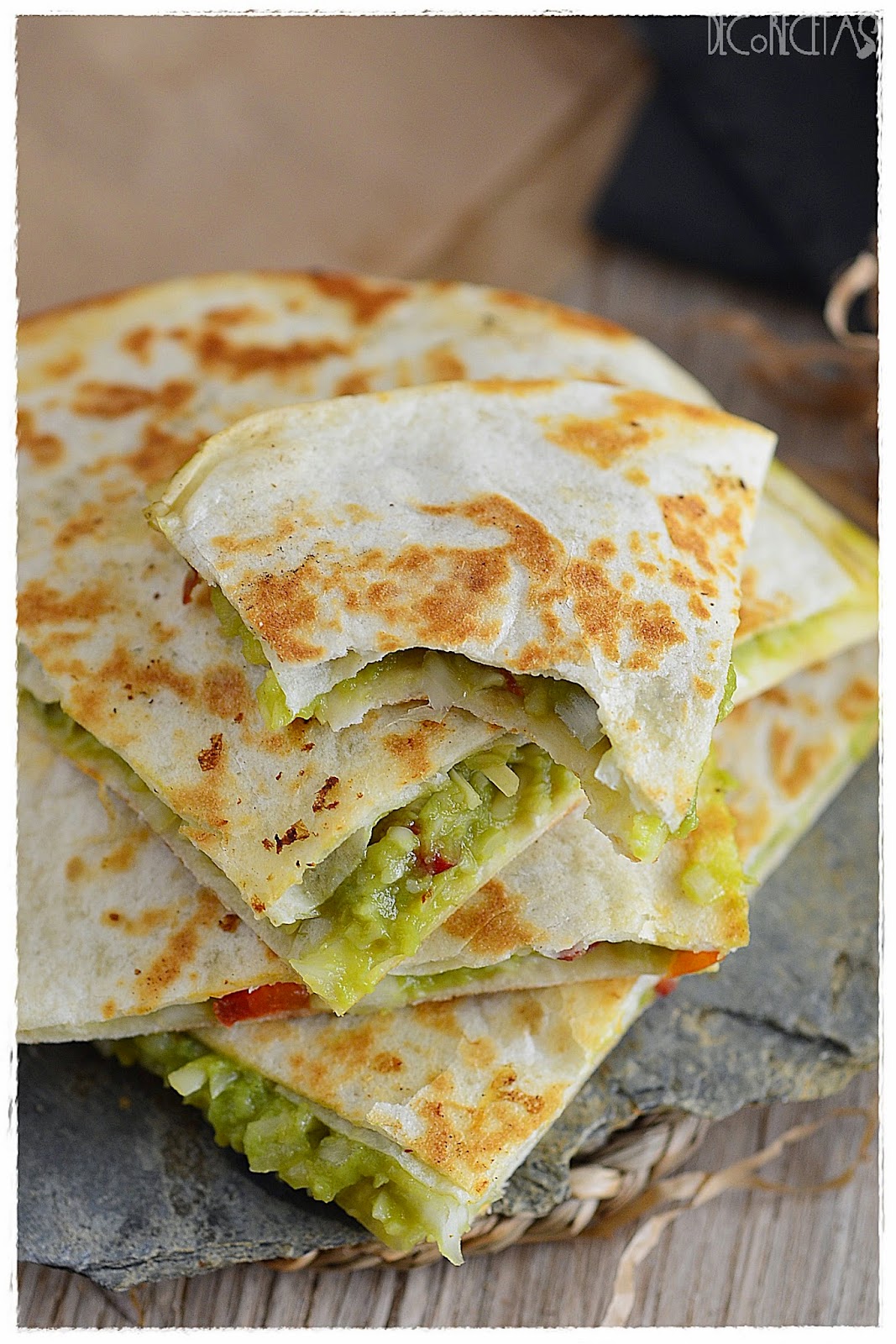 Quesadillas de guacamole DECORECETAS