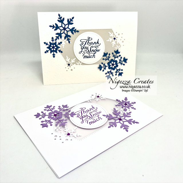Snowflake Wishes Thank You Card Tutorial