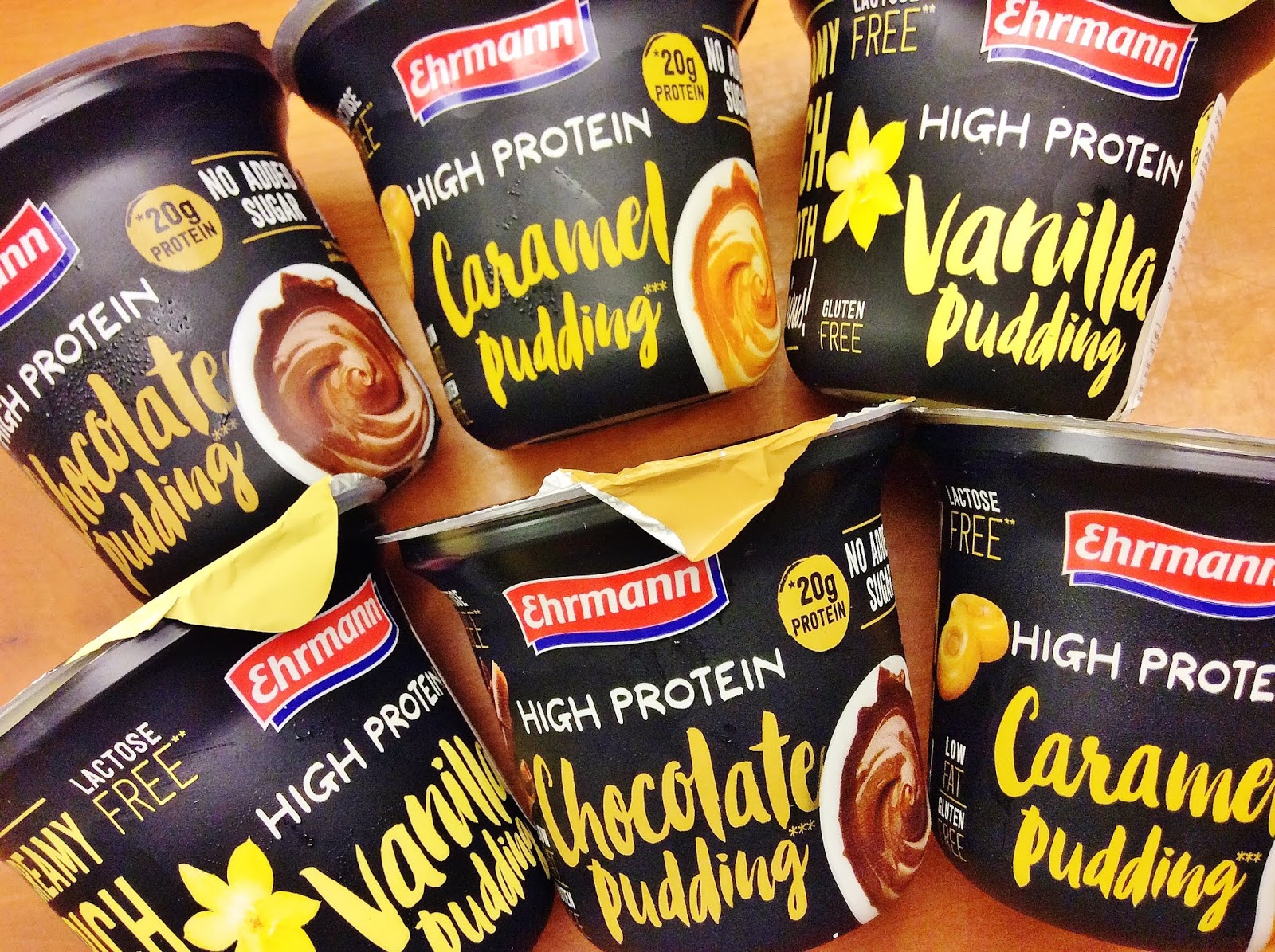 Produtos 69 Pudins Proteicos Da Ehrmann Caramelo Baunilha Chocolate E Chocolate Coco