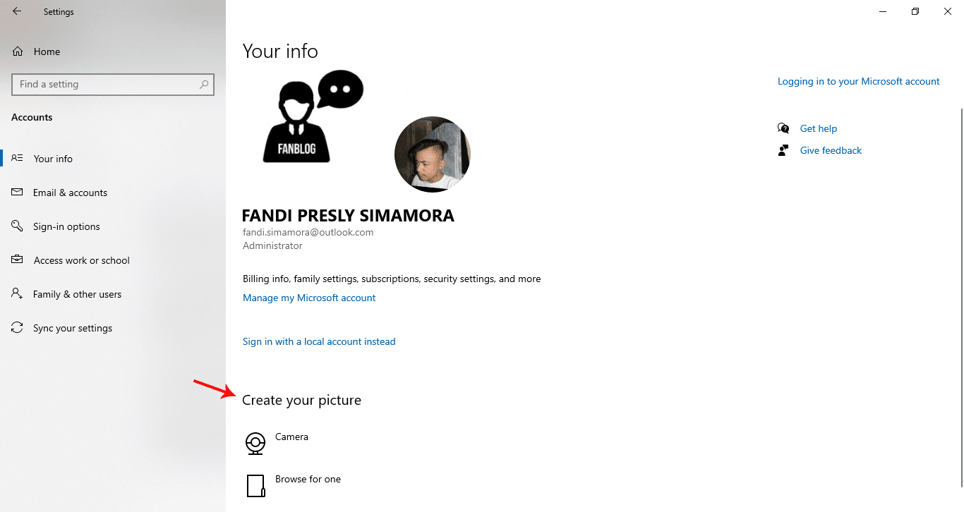 Cara Mengganti Foto Profil Pengguna (Account Picture) pada Windows 10