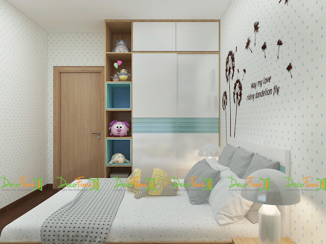Nội thất phòng ngủ chung cư 70m2 - 2 phòng ngủ, chung cư Moonlight Residences Nội thất phòng ngủ chung cư 70m2 - 2 phòng ngủ, chung cư Moonlight Residences