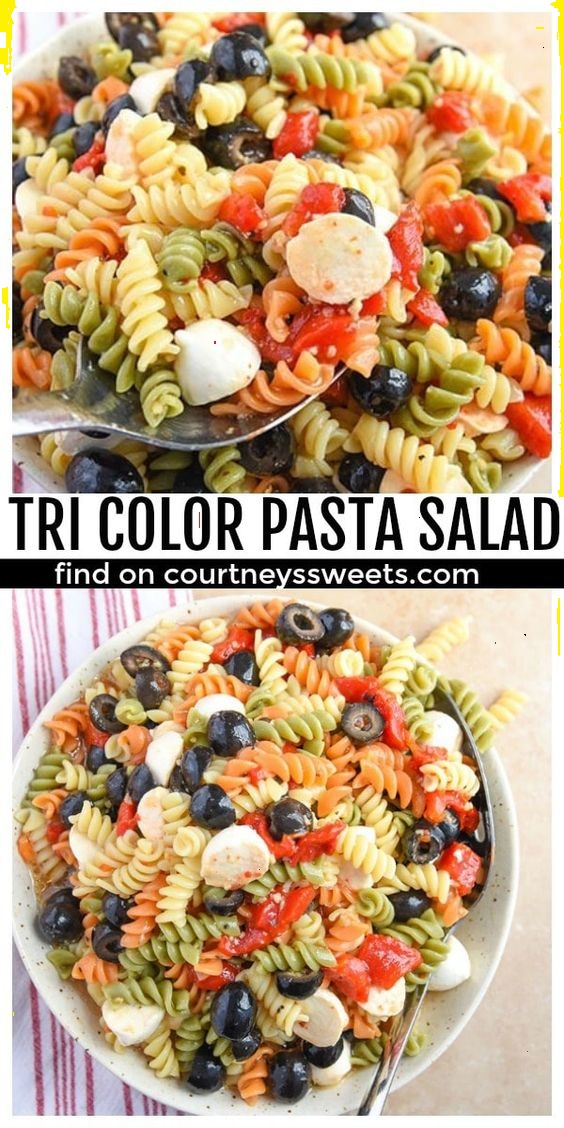 Tri Color Pasta Salad Recipe Reni's Kitchen