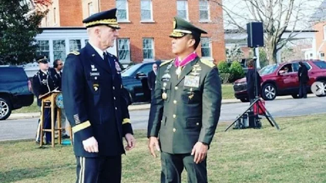 KSAD Jenderal Andika Perkasa Terima Legion of Merit, Medali Sakral Hanya Ada Dua Jenis di Militer AS