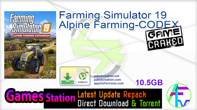 Farming Simulator 19 Alpine Farming -CODEX + Crack