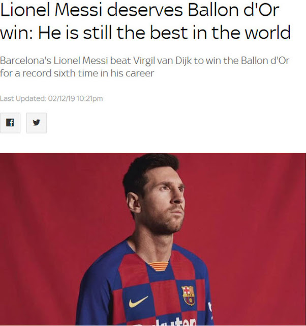 Messi vượt Ronaldo giành 6 Bóng vàng: Báo chí nể phục, mệnh danh là "Vua" 3 Messi vượt Ronaldo giành 6 Bóng vàng: Báo chí nể phục, mệnh danh là "Vua" 3