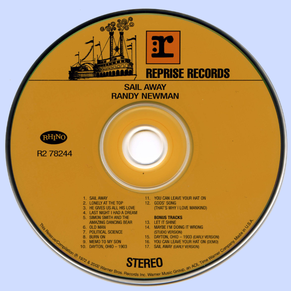 Plain and Fancy Randy Newman Sail Away (1972 u, blistering musical