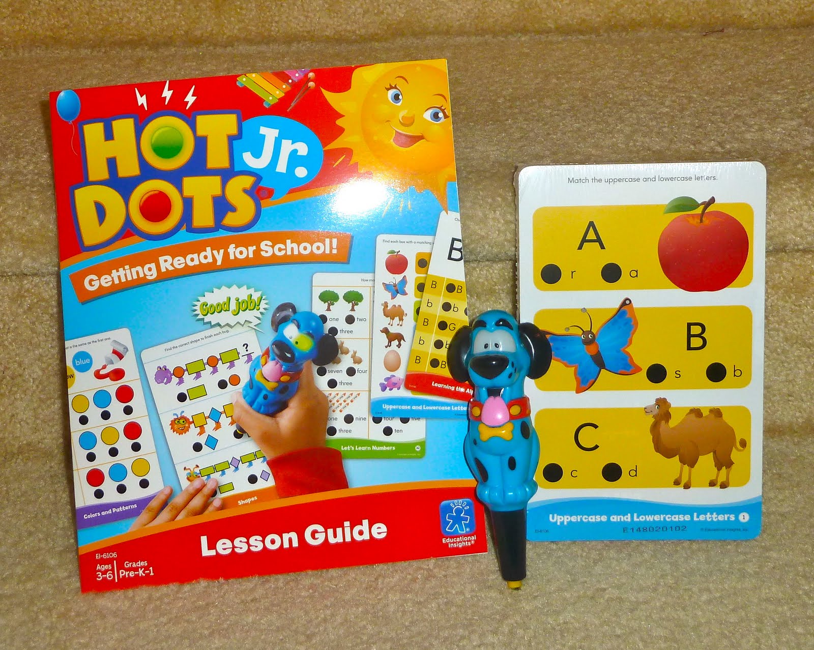 Educational Insights Phonics Fun Hot Dots Jr Set, 80 Cards and 1 Pen