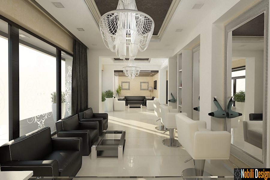 Emotion Moon blush Amenajare salon de infrumusetare - Design interior salon coafor | Gabriela  Design Interior | Archinect