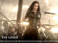 computer wallpaper, eva green, 5221, as a worrier in action from super hit movie 300
