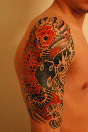 FREE TATTOO PICTURES: Koi Fish Tattoos - Koi Fish Art Ideas