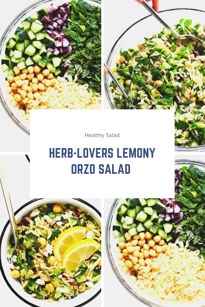 Herb-Lovers Lemony Orzo Salad 