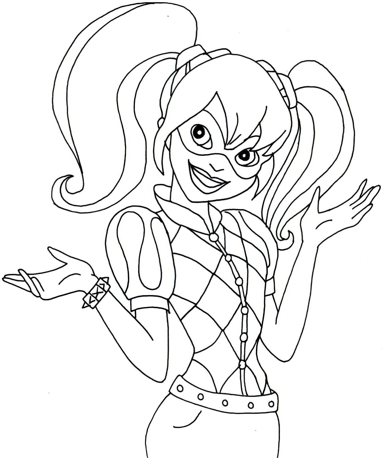 Free Printable Super Hero High Coloring Pages Harley Quinn Super Hero Free Printable Super Hero High Coloring Pages Harley Quinn Super Hero