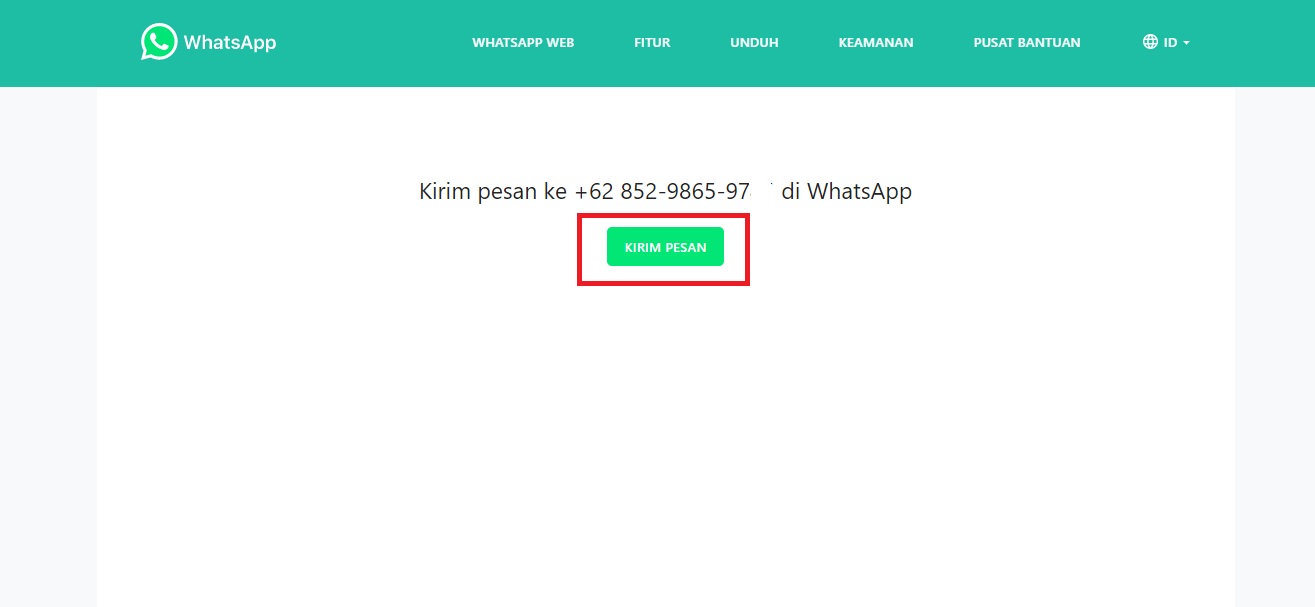 Cara Mudah Mengirim Pesan Whatsapp Ke Nomor Sendiri Ato Menulis