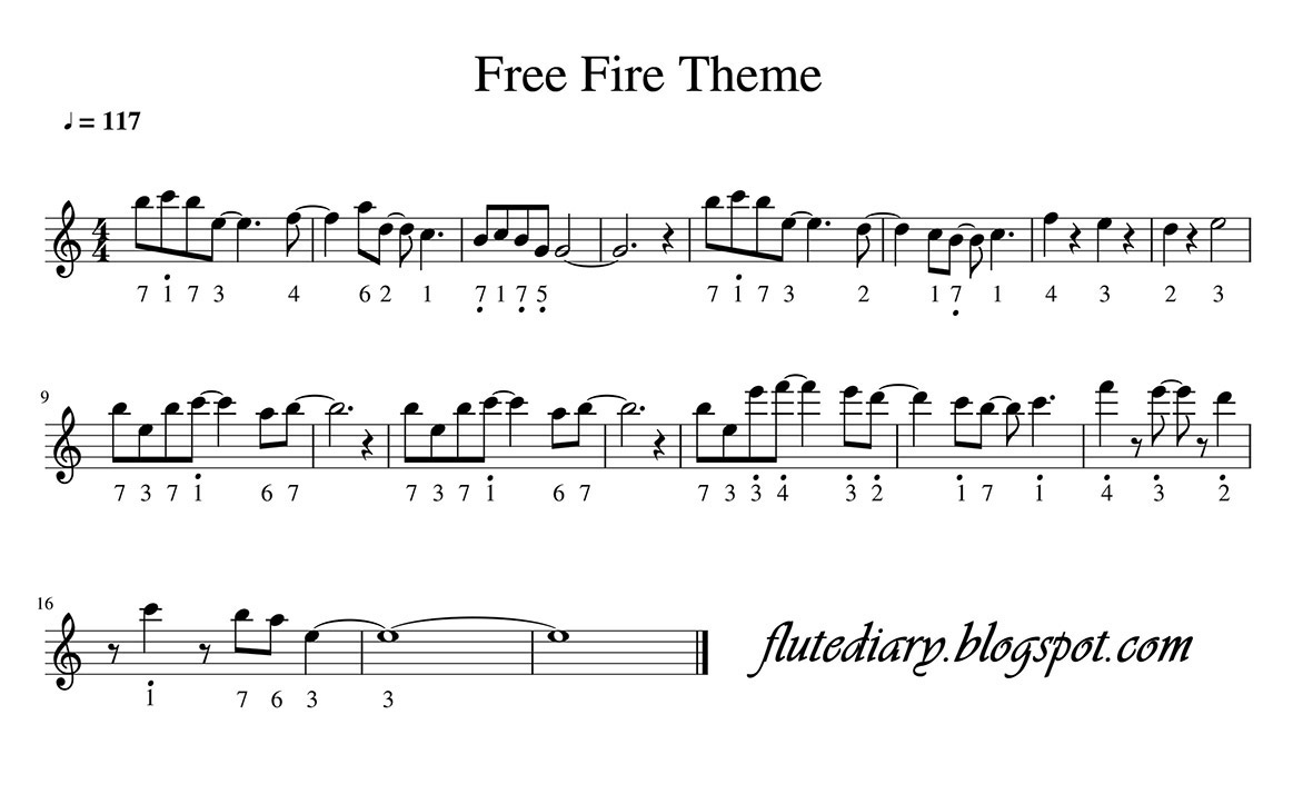 The Flute Diary: Garena Free Fire Theme Score The Flute Diary: Garena Free Fire Theme Score