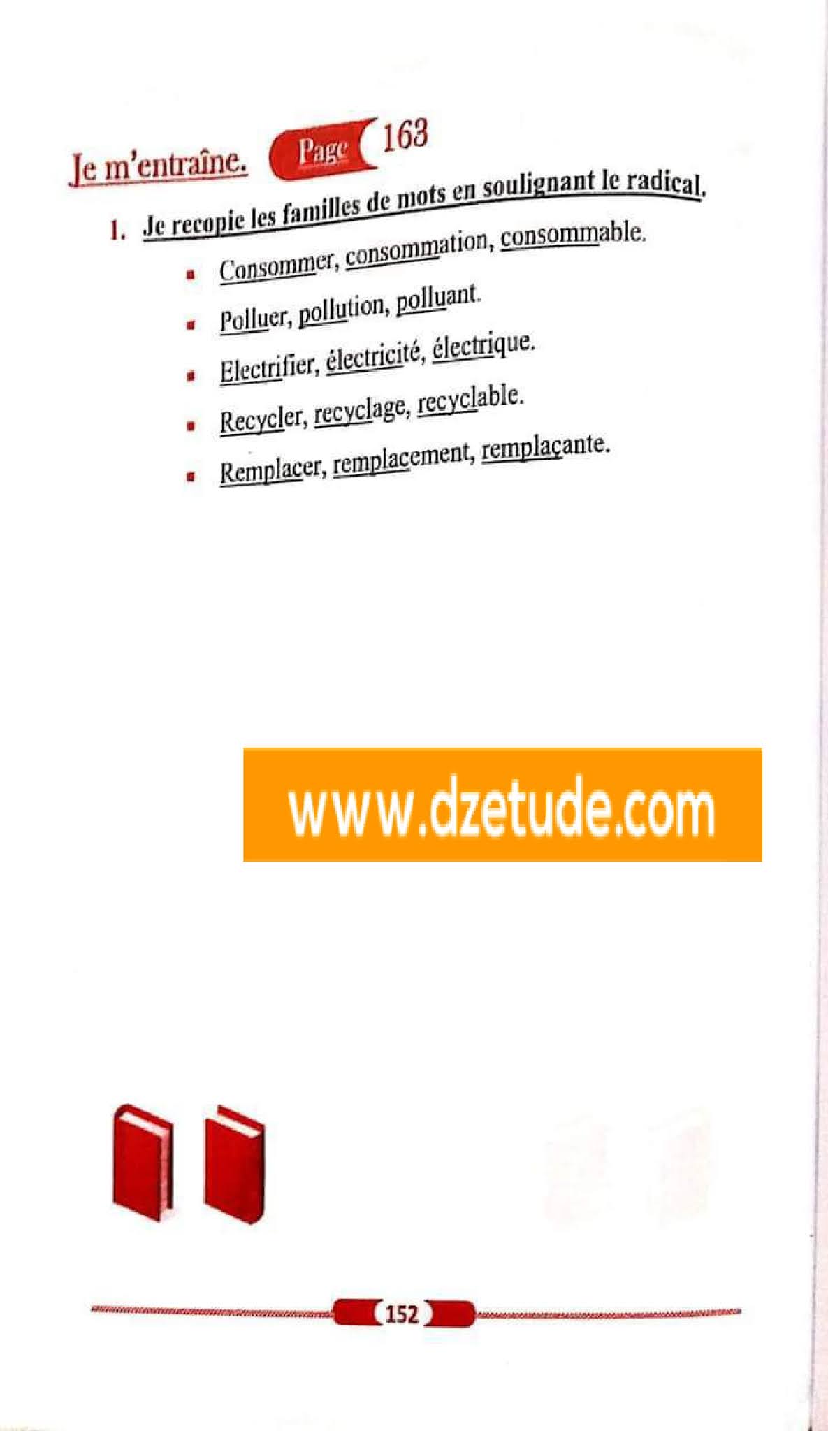 حل تمارين صفحة 163 الفرنسية للسنة الأولى متوسط الجيل الثاني حل تمارين صفحة 163 الفرنسية للسنة الأولى متوسط الجيل الثاني
