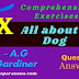 Comprehension Exercises | All about a Dog | A.G Gardiner | Class 9 | Grammar | প্রশ্ন ও উত্তর