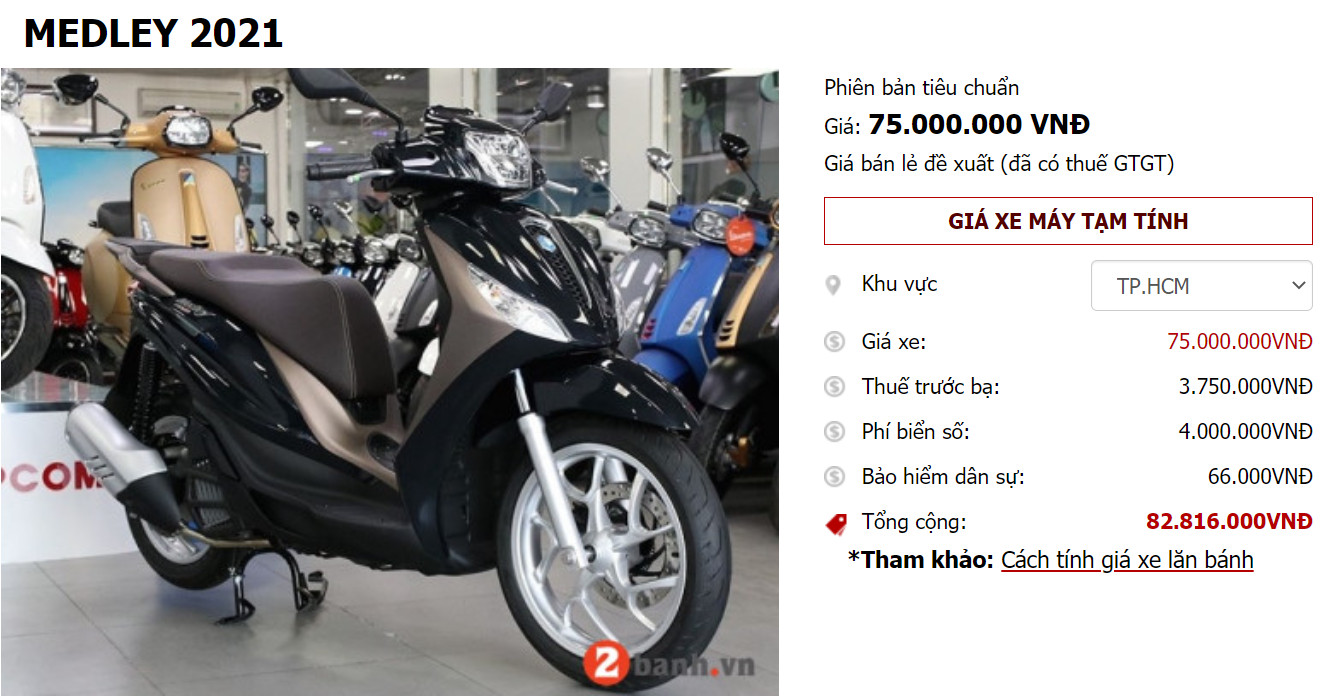 Phuộc Ohlins bình dầu chính hãng lắp cho xe Piaggio Medley