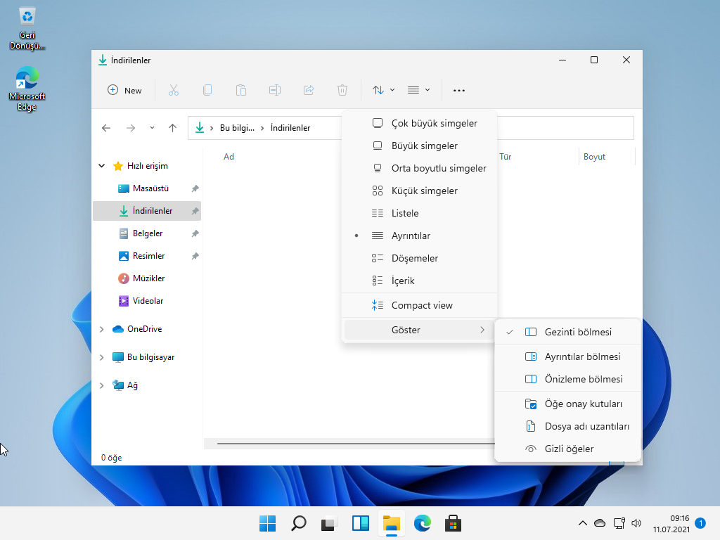 Windows 11' de Dosya Gezgini'nde gizli dosyalar nasıl gösterilir 1 Windows%2B11 2021 07 11 16 16 45